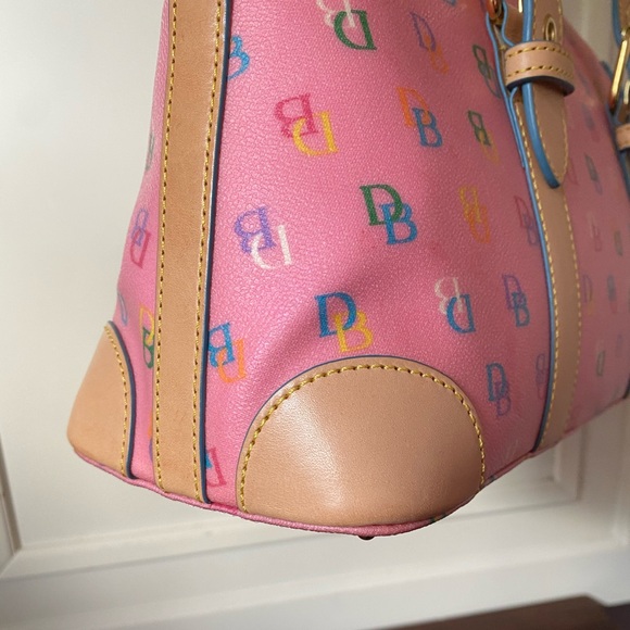 DOONEY & BOURKE RARE Y2K DOMED SATCHEL “IT GIRL 2000’s RAINBOW MONOGRAM BAG NWT! - Picture 4 of 15